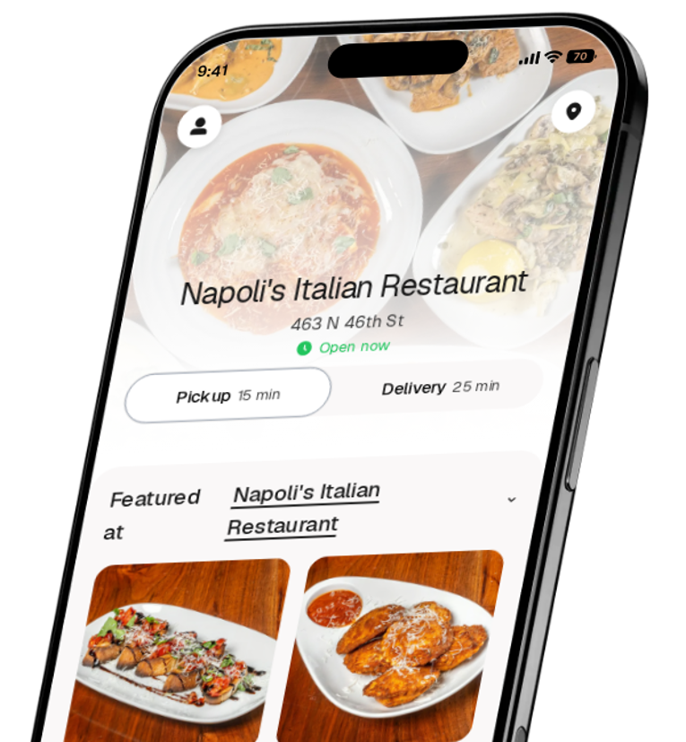 Napoli's Italian Restaurant app preview