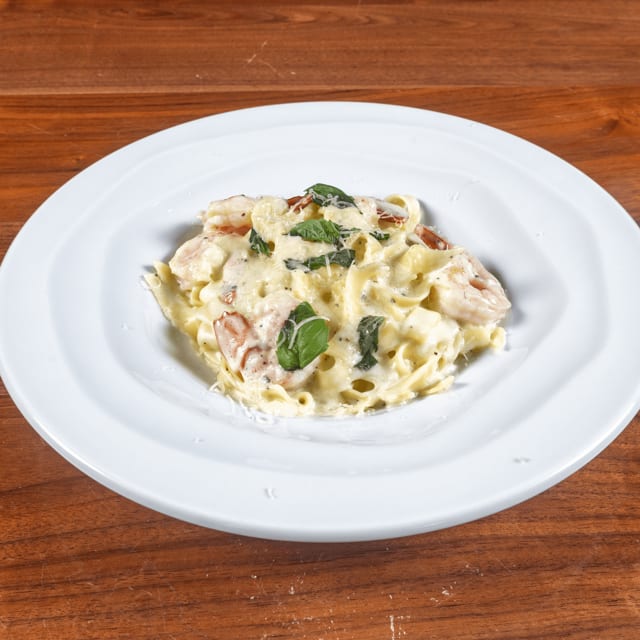 Shrimp Alfredo.