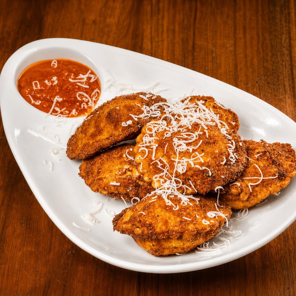 Fried Cheese Ravioli.