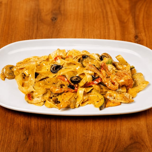 Pasta Primavera & Chicken.