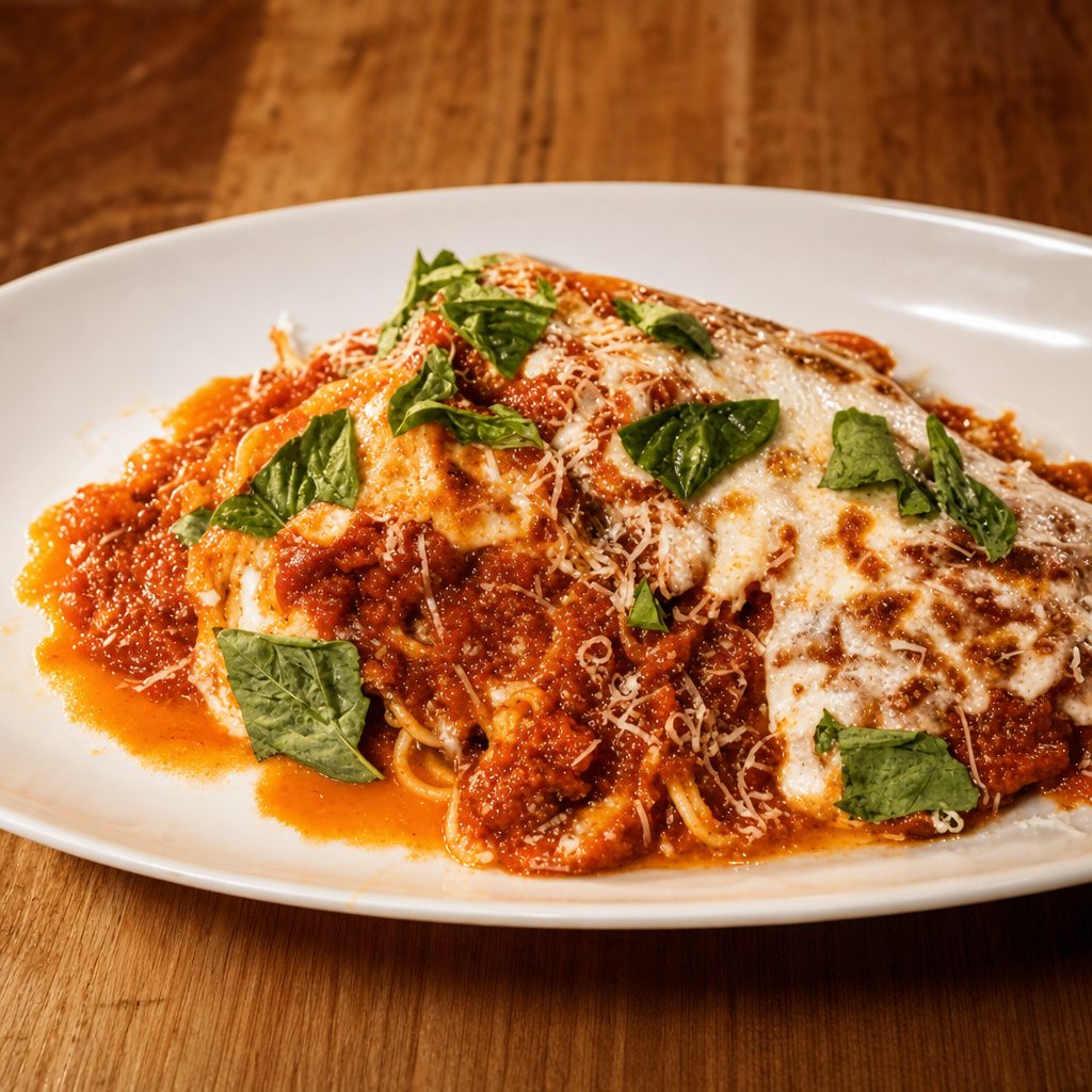 Veal Parmigiana.