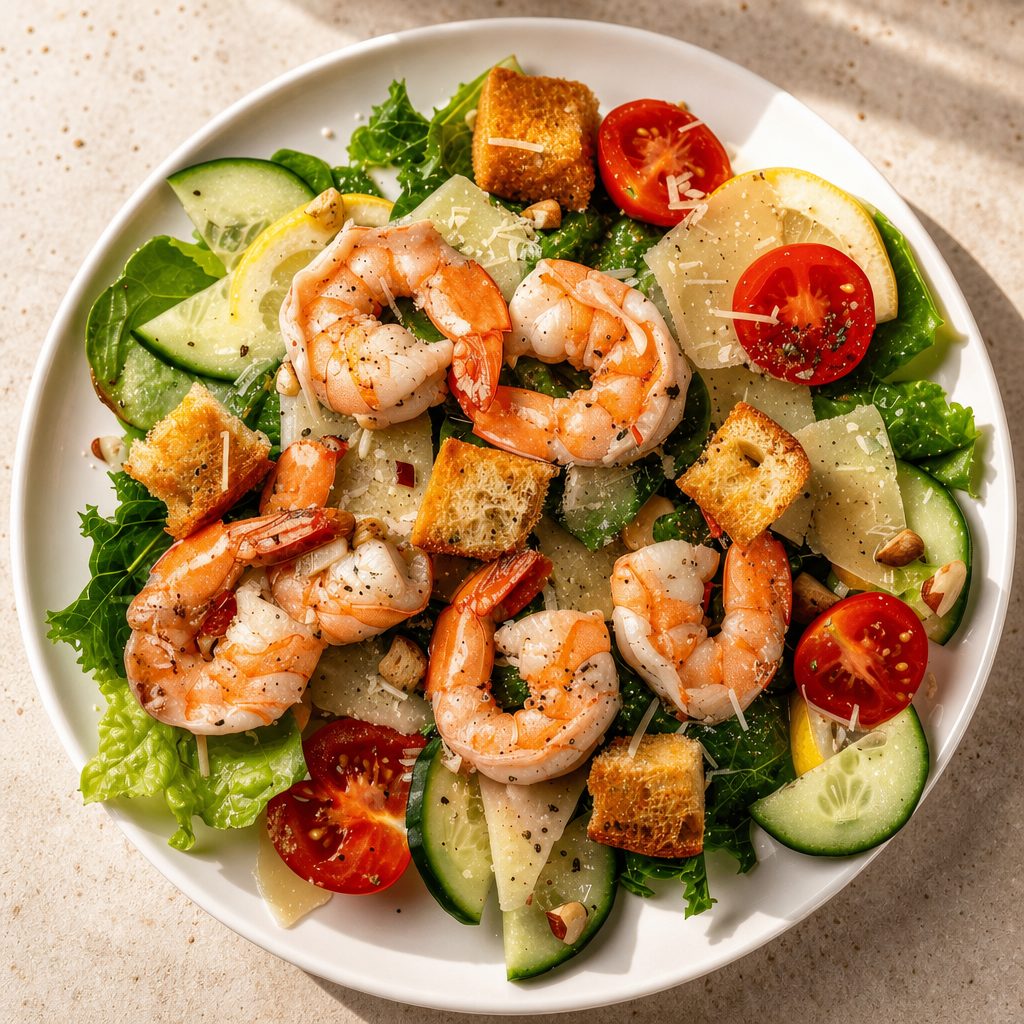 Shrimp Caesar Salad.