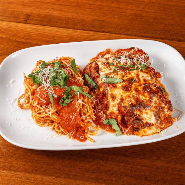 Eggplant Parmigiana.